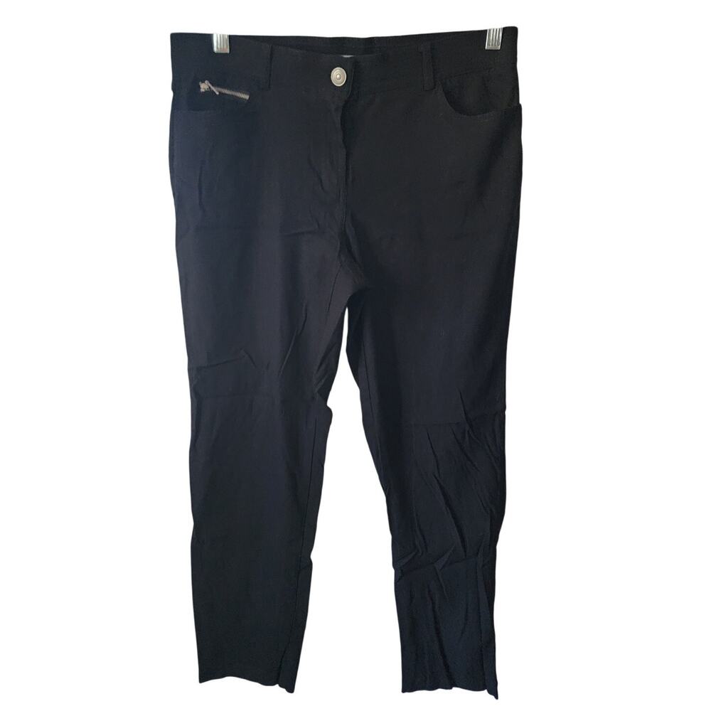 89th & Madison Women's Black Tapered Legs Pants Size 10